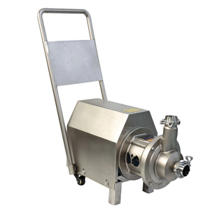 Food Grade Stainless Steel SS304 SS316L Transfer Self-Priming <b>Pump</b> CIP Return Water <b>Pump</b> With Trolley - Product Image 2