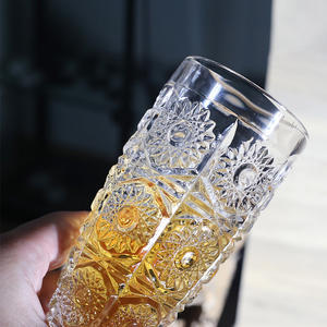 Coupe en verre de cristal gravé en relief français gobelet de grande valeur pour dames Design moderne pour Champagne vin <span class=keywords><strong>whisky</strong></span> Bar accessoires - Product Image 3
