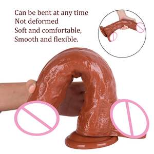 Lange Zuignap Siliconen Paddestoel 30Cm Pils Zacht Pvc Realistische Dildo Zuignap 12 Inch Dildo Voor Vrouwen Vagina - Product Image 6