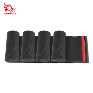 Housses de <span class=keywords><strong>volant</strong></span> de voiture en <span class=keywords><strong>cuir</strong></span> noir artificiel cousues <span class=keywords><strong>à</strong></span> la main universelles brillantes pour toyota pour honda - Product Image 5