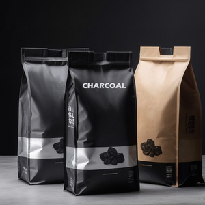 Tùy chỉnh in 5kg 10kg in kỹ thuật số bao bì đáy phẳng Túi Than Túi 15kg 3kg giấy kraft Túi Than - Product Image 2