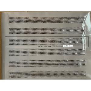 Strass à coller 8 mm, rayé, verre plat, design personnalisé - Product Image 1