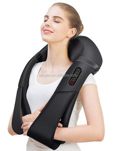 Masajeador de cuello Shiatsu de doble función Luyao, amasado y golpeteo con función de calor, masajeador de espalda - Product Image 2