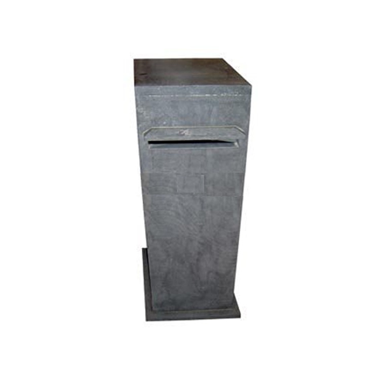 MAMG006 Groothandel Blauw Kalksteen Tuin Brief Box Steen Mailbox Outdoor Met Stand Ontwerp