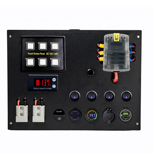 <span class=keywords><strong>Panel</strong></span> de <span class=keywords><strong>Control</strong></span> de Distribución de 12V para Caravana 4WD con 5 Interruptores Precableados de 16A y 2 Puertos USB - Product Image 6