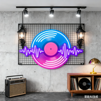Ajoyferris Lumière LED néon pour la décoration murale de la salle de classe, de la bibliothèque, de l'entreprise - Utilisation publicitaire colorée à intensité variable
