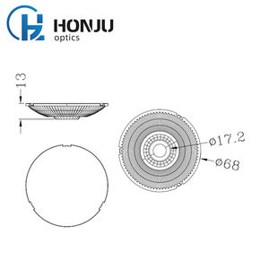 वाणिज्यिक ऑप्टिकल कॉलोमेटिक पीसी प्रोजेक्टर ट्रैक कोब लेंस इनडोर एलईडी प्रकाश के साथ प्रच्छिन प्लास्टिक सामग्री के साथ - Product Image 4