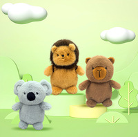 Jouet en peluche Jopark ODM Hi-Tech AI Animal mignon brun Kapi Bara jouet en peluche parlant et chantant cadeau d'anniversaire pour les amis