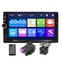 Reproductor de Video Estéreo para Auto con USB, DVD, Control desde el Volante, Mirror Link, MP5, Radio 2 Din, Pantalla Táctil LCD de 7.0 Pulgadas