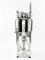 Fermenteur Conique en Acier Inoxydable 304 de 50L Crazy Brew K4 avec Refroidisseur pour Brassage d'Alcool à Domicile - Haute Productivité