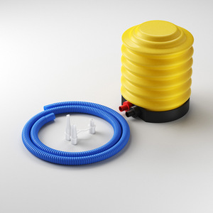 Foot <b>Pump</b> Air Inflator 50-80 Psi Plastic Manual For Mattress Swimming Ring With Valve <b>Adapter</b> 21.5x16.5x18cm - Product Image 1