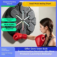 Machine de boxe musicale LED, entraîneur de réaction électronique mural en ABS pour adultes