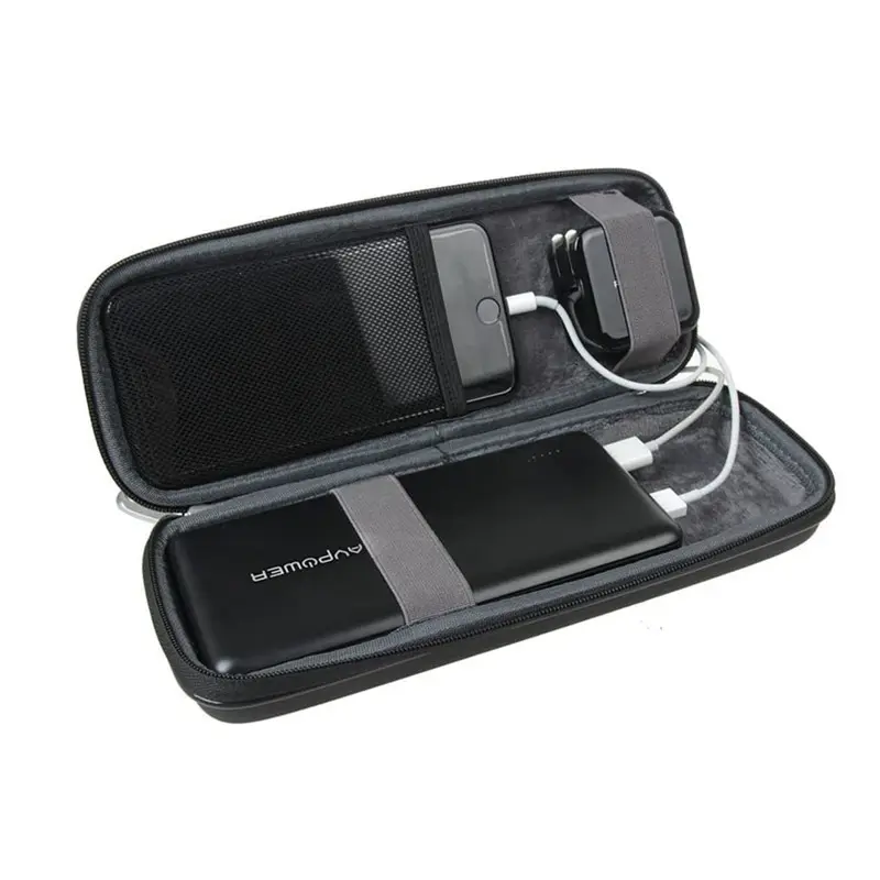 Hard Shell Case USB Flash Drive Carrying Organizer EVA Case Storage Recording Pen Pouch Bag Bank Key Power Bank Cable