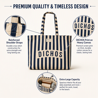 Nouvelle Trousse de Maquillage Portable en Toile Bicolore pour Femme, Motif Lettres, Grande Capacité, Personnalisable, Écologique et Durable