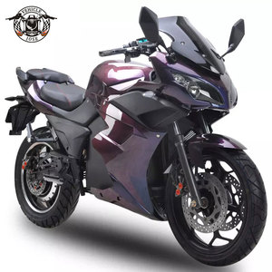 Moto de course El 300cc 72V 5000W avec cadre en acier et batterie au lithium, vitesse maximale de 120 km/h, moto sportive El Cycle 300cc 5000 - Product Image 1