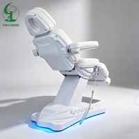 Table de beauté portable et pliable en PU Jincheng, fauteuil de beauté électrique à 4 moteurs avec cadre en plastique pour salon de coiffure