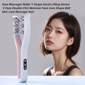 Rodillo portátil galvánico Masajeador facial Portátil EMS V-Line Removedor de barbilla doble Rodillo masajeador facial eléctrico 3D - Product Image 2