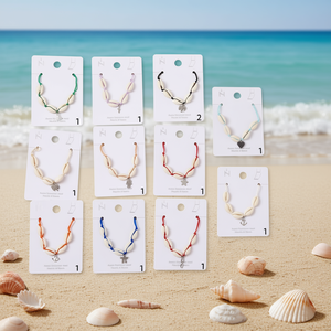 Cavigliera con conchiglie e ciondoli in acciaio inossidabile, nappa rimovibile, gioielli alla moda da donna, set da 12 pezzi - Product Image 2