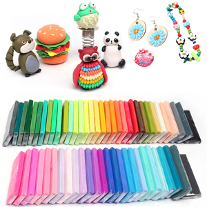 ดินโพลิเมอร์ปลอดสารพิษ 60 สี 20 กรัม ของเล่นทำมือพร้อมอุปกรณ์เสริม - Product Image 2