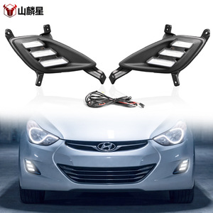 Feux de jour Hyundai Elantra 12V LED étanches, feux antibrouillard avant, modèle 2011-2013, compatibilité garantie - Product Image 2