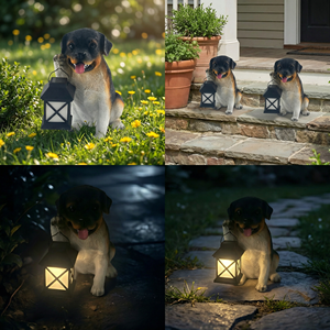 Wholesale Custom Resin LED Cute Bulldog For <strong>Dog</strong> Lover Gift Statue <strong>Dog</strong> Ornaments Solar Garden Lights - Product Image 2