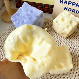 Pelota Antiestrés Jincan con Forma de Cubo de Queso, Pelota de Queso Grande Moldeable, Juguete Sensorial Antiestrés que No Rebota, Regalo ASMR - Product Image 1