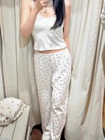 Pantalon de sport décontracté pour femme, style BM, nouvelle collection américaine, 100 % coton, taille haute élastique, coupe droite longue, pour le sport et la détente