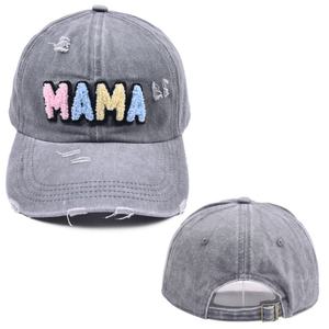 Gorra de Béisbol Personalizada de 6 Paneles, Estilo Vintage Desgastado, de Mezclilla de Algodón Lavado, con Bordado 3D Personalizado, Cierre a Presión - Product Image 4
