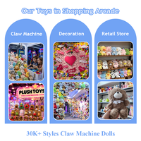 En gros : Jouets en peluche pour machines à attraper, animaux en peluche de type arcade, pour salles de jeux, comptoirs de récompenses, centres de divertissement familial et fêtes
