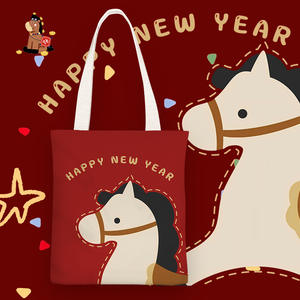 Bolso de Lona con Estampado de Serigrafía de Dibujos Animados Bonitos, Estilo <span class=keywords><strong>Instagram</strong></span>, <span class=keywords><strong>para</strong></span> Mujer, de un Solo Hombro, Sencillo, <span class=keywords><strong>para</strong></span> Estudiantes, Colección Invierno 2025, con Cremallera - Product Image 4