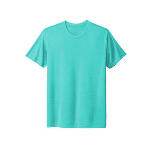 Camiseta de manga corta con cuello en V de Color sólido de primera calidad para hombre, 100% algodón, antiarrugas, transpirable, ecológica, para uso diario, Verano - Product Image 6
