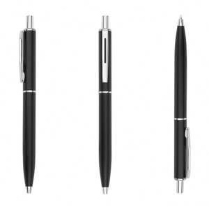 Stylo bille promotionnel en métal mat à action clic, avec pointe à bille uniforme et logo, idéal pour hôtels, hôpitaux et entreprises - Product Image 3