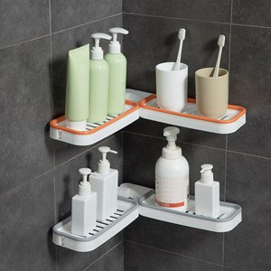 Estante plegable para lavamanos DS1068, soporte de esponja de jabón de doble uso, organizador giratorio para pared - Product Image 4