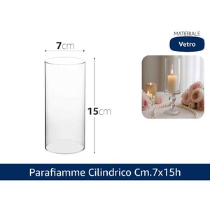 Couvre-lampes et abat-jour cylindriques CM.7X15h pour protection incendie - Product Image 1
