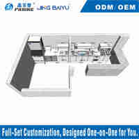 Table de travail commerciale en acier inoxydable CZT-17 pour cuisine, station de préparation de café, quatre portes, haute efficacité, usine chinoise