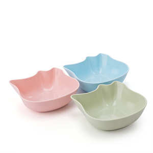 Bols pour animaux de compagnie noirs en PP, rose fleur de cerisier, vert pâte de haricot, bleu tranquille, gamelle d'eau pour chat et chien, petit bol pour animaux de compagnie - Product Image 3
