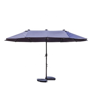 Sombrilla Solar LED de Diseño Nuevo para Exteriores, de 15 pies, Grande, para Patio, Jardín, Porche, de Doble Cara, con Mesa, Sombrilla Doble - Product Image 3
