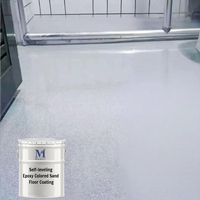 Revêtement liquide auto-nivelant en marbre coloré à base d'époxy résistant à la pression, sable coloré, pierre de meulage, imperméable, anti-poussière