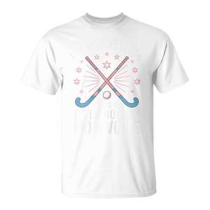 Camiseta para mujer Field Hockey Mom con diseño de palos cruzados y estrellas - Product Image 1