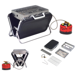 Mini <span class=keywords><strong>valise</strong></span> commerciale <span class=keywords><strong>barbecue</strong></span> commercial Camping extérieur pliant <span class=keywords><strong>Barbecue</strong></span> en acier inoxydable grils de <span class=keywords><strong>barbecue</strong></span> à <span class=keywords><strong>gaz</strong></span> portables - Product Image 1