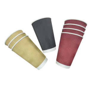 Gobelets en papier jetables personnalisés de 8 oz, recyclables, certifiés EPC, <span class=keywords><strong>Ecolife</strong></span>, couleur naturelle, pour fêtes, café, restaurant, extérieur, détente - Product Image 3