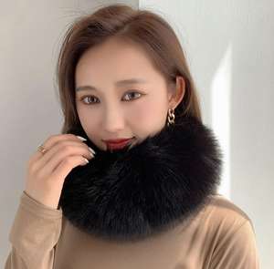 GEERDENG <strong>2023</strong> <strong>New</strong> Topseller Winter Thick Faux Fur Elastic Head Band Fox Plush Fur Earmuffs Hair Band Fluffy <strong>Headband</strong> for Denmark - Product Image 6