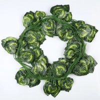 Plantes artificielles FL-363 avec feuilles de rotin, lianes vertes, feuilles de lierre, lianes suspendues, herbe synthétique en plastique pour intérieur et extérieur