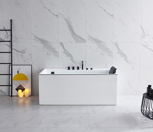 <span class=keywords><strong>Baignoire</strong></span> de massage moderne écologique de luxe <span class=keywords><strong>en</strong></span> <span class=keywords><strong>céramique</strong></span> sur pied avec bain à remous 1 personne intérieure surdimensionnée - Product Image 6