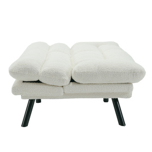 Sofá de tela de peluche al por mayor con cojín, sofá <span class=keywords><strong>cama</strong></span> <span class=keywords><strong>que</strong></span> <span class=keywords><strong>se</strong></span> <span class=keywords><strong>convierte</strong></span> <span class=keywords><strong>en</strong></span> sofá <span class=keywords><strong>cama</strong></span>, proveedor de fabricación con pies de metal - Product Image 4