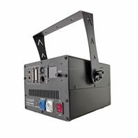 Laser animé pleine couleur 10W, contrôle DMX512/sonore, CRI Ra95, intensité variable, corps en aluminium et plastique pour mariages et discothèques