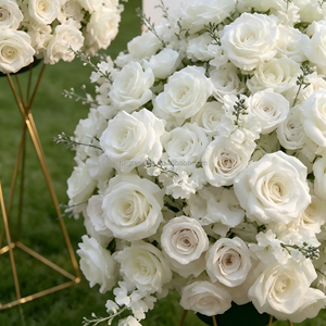 Arrangement de fleurs artificielles de roses simulées luxueuses pour la Saint-Valentin, Pâques, mariages, hôtels, décoration de table - Product Image 4