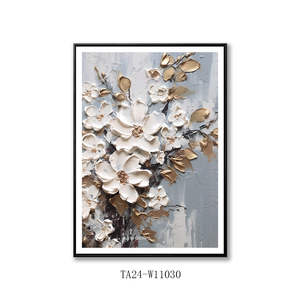 Pintura abstracta de flores, imagen artística impresa en lienzo, marcos de pared personalizados, decoración del hogar, sala de estar - Product Image 2