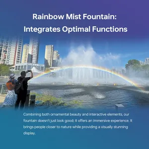 Sistema di Nebulizzazione Urbano con Fontana Arcobaleno Artificiale per Punti Foto e Check-in - Product Image 3