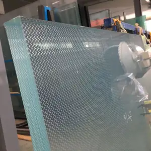 Ultra Clear Laminated Antislip Glass Floor Non-slip Stair Glass Anti-slip Safety Glass